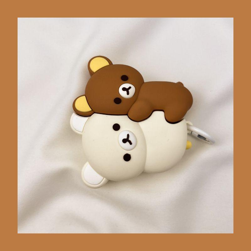 

Чехол для Airpod3 для Apple Pro Чехол для наушников Второе поколение Беспроводной Bluetooth Третье поколение Aipods2 Поколение Airpodpro Четвертое поколение 5 AirPods Pro2 [Cartoon hug easy bear] send Hook