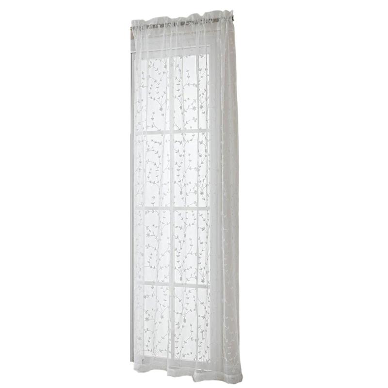 

Полиэстеровая штора для уединения и рассеивания света. Особенности: Цветочные узоры и легкая установка на крючки. 100x120cm
