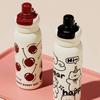 620ml Capacity Vacuum Insulated Water Bottle High-Capacity Straw Travel Cup  Student