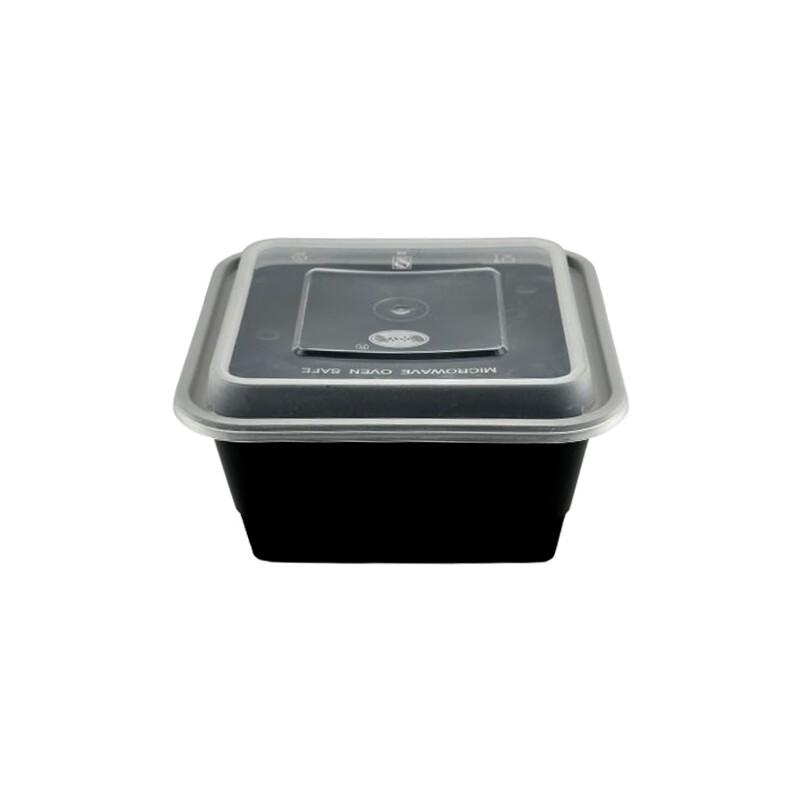 1000ml Square Disposable Food Containers with Lids