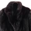 SAGA MINK Long Sleeve Fur Fur Coat 11 Brown Women Used