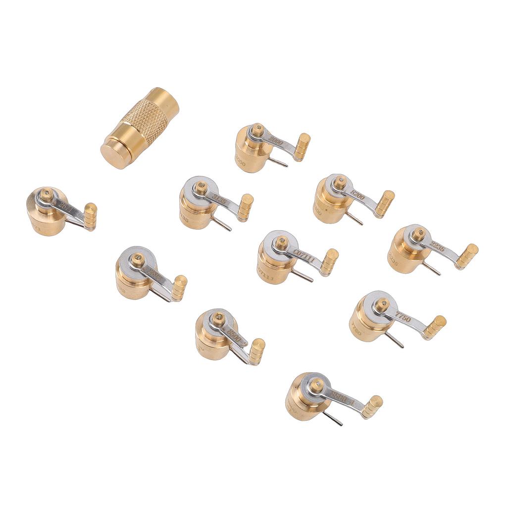 Brass Watch Mainspring Winder Set Watch Crown Winder Tool for Watch Repair Wristwatch Maintenance