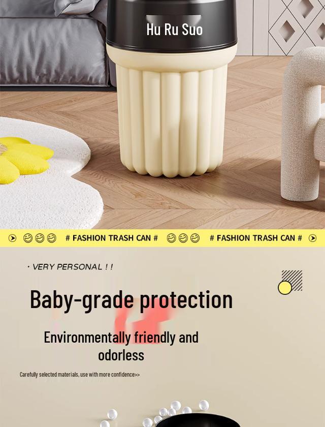 Luxury Large Capacity Trash Can for Home, Kitchen, Office & Bathroom - 2025 Model