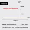 Modern minimalist restaurant pendant light Nordic luxury long tube light dining table creative counter long glossy attic light