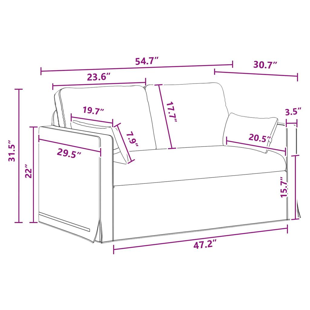 Sofa Set 2 pcs Dark Grey 139 x 78 x 80 cm Fabric
