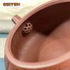 450ml Yixing Purple Clay Teapots Handmade Stone Scoop Pot Raw Ore Dragon's Blood Sand Mud Kettle With Strainer Zisha Teaset Gift