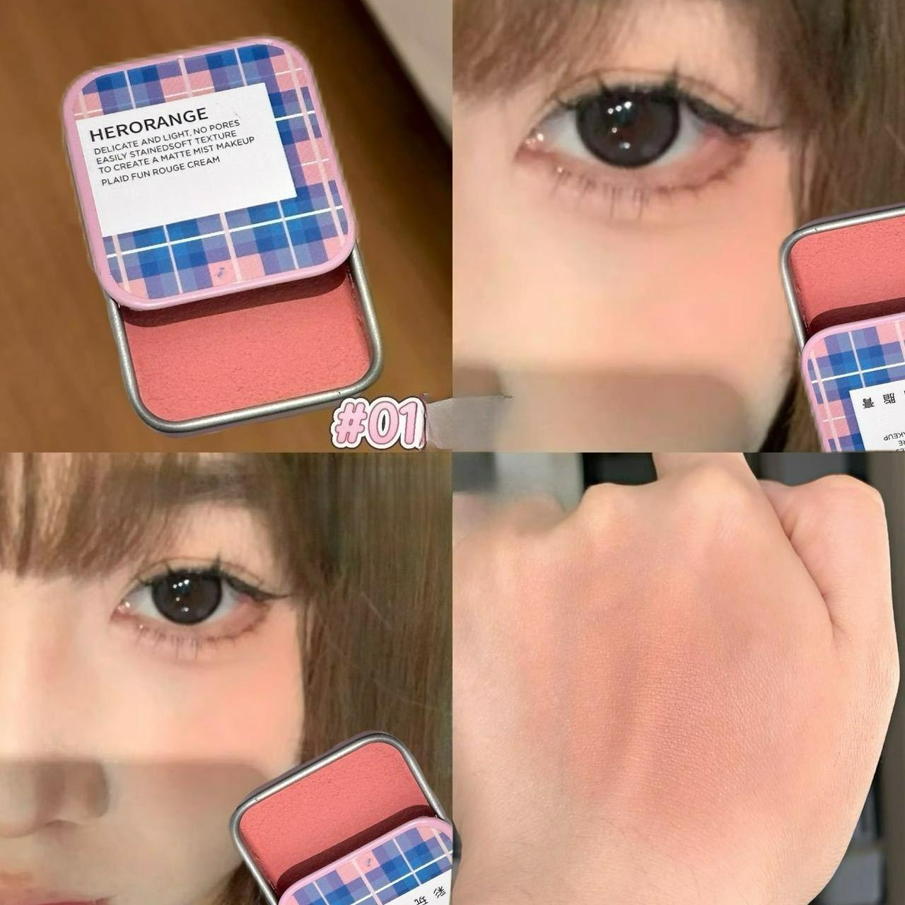 Soft Matte Complexion Boost Blush Daily Cheek Rouge 01#milk apricot