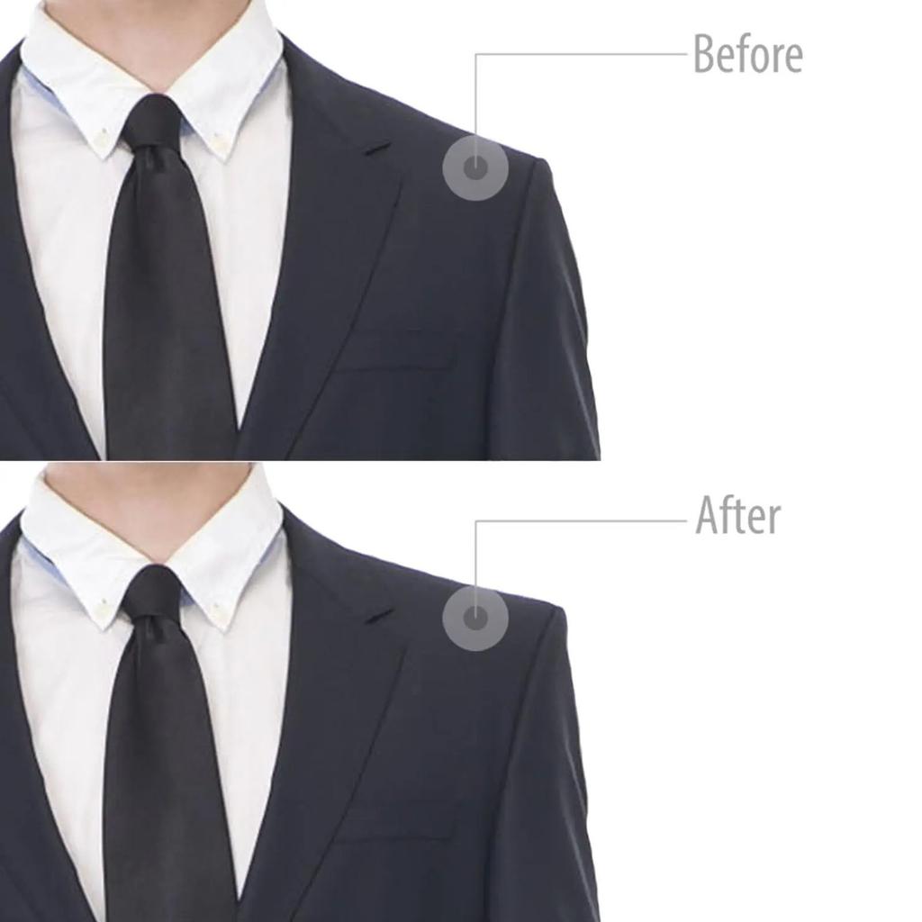 6Pairs Removable Sponge Shoulder Pad Clothing Set-in Shoulder Pad No Sew Required for Women Men Suits Jackets Coats