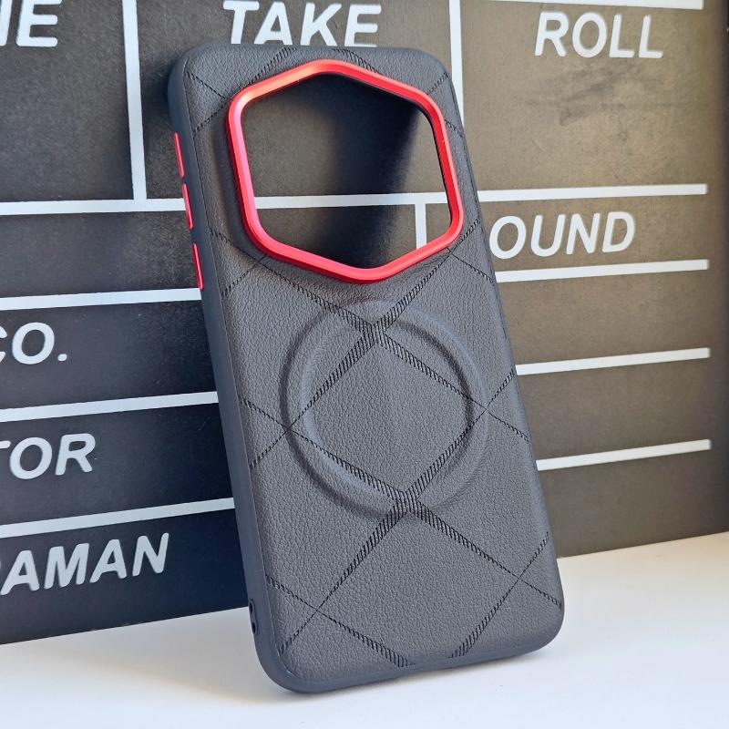 Case For Honor Magic 7 RSR Porsche Design Hard Case Anti Drop PU Leather Protection Rear Cover Honor Magic 7 Pro Phone Shell