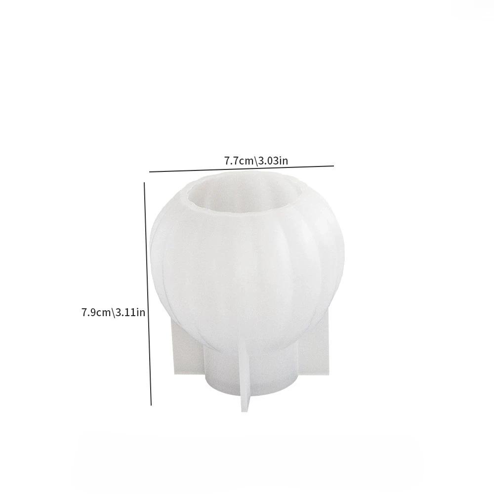1 Pcs DIY Gypsum Vase Candlestick Smooth Circular Tube Flower Planter Candle Base Silicone Mold