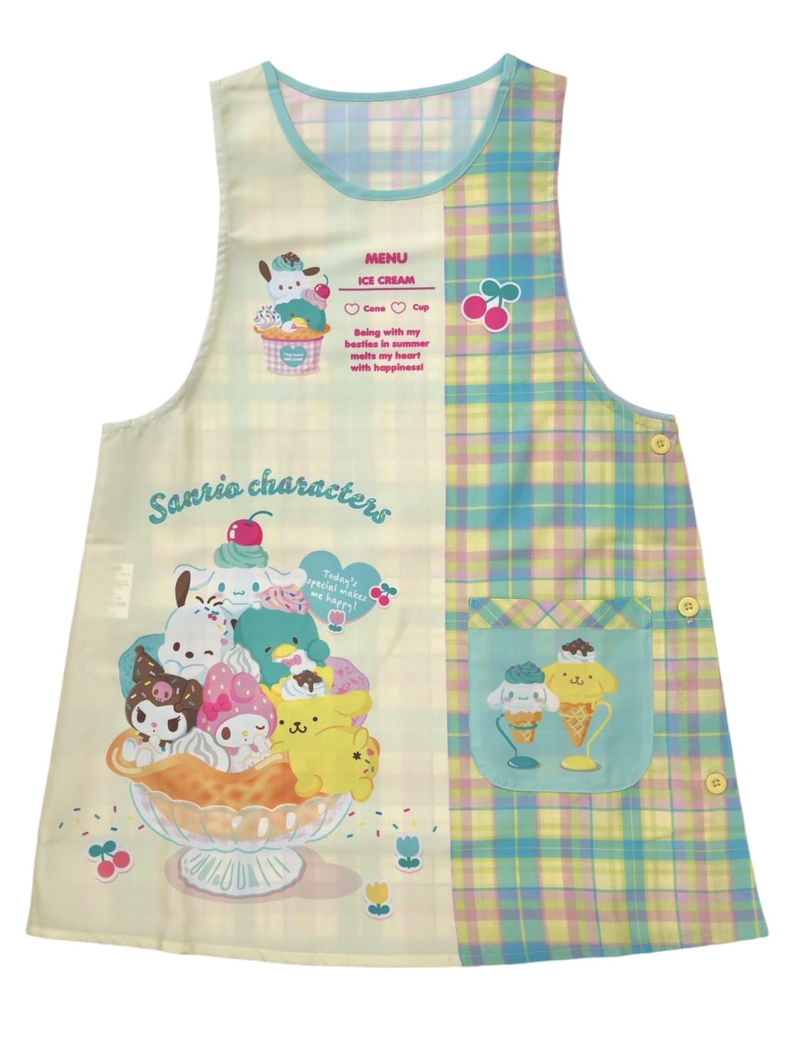 

Фартук для воспитателя детского сада для взрослых F Персонажи [Sanrio] ML (Sanrio (мороженое))