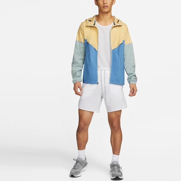 Nike Colorblock Splicing Casual Jacket Brown Men's CZ9071-252