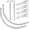 Double Tires Air Inflation Kit - Dually Valve Stem Extenders Kit for Easy Connection To Tire Valves and Equipment, Valve Stem Extenders for Easy Tire