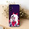 H-hazbin hotel V-veggie  Phone Case For Samsung S25,S24,S21,S22,S23,S30,Ultra,S20,Plus,Fe,Lite,Note,10,Black Cover