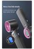 Turbo High-Speed Handheld Fan: Portable USB Rechargeable, 100-Speed Digital Display for Outdoor Cooling