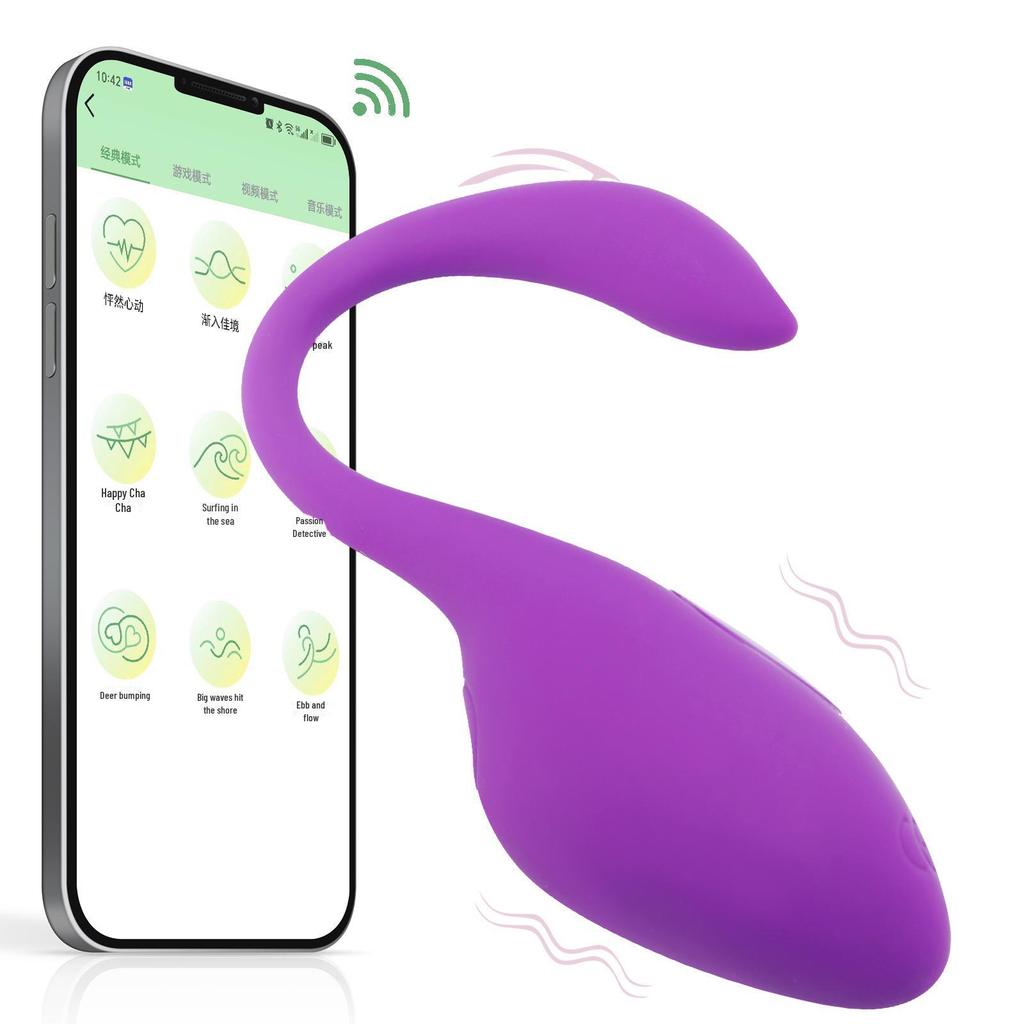 Kabelloser, app-gesteuerter tragbarer Tadpole Jumping Egg G-Punkt-Vibrator für weiblichen Orgasmus und Masturbation