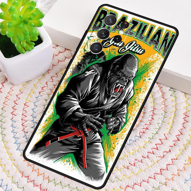 BJJ Brazilian Jiu Jitsu weiche Handyhülle für Samsung Galaxy note 10 pro S26 Ultra S23 S24 FE S25 S21 S22 PLUS stoßfeste Hülle