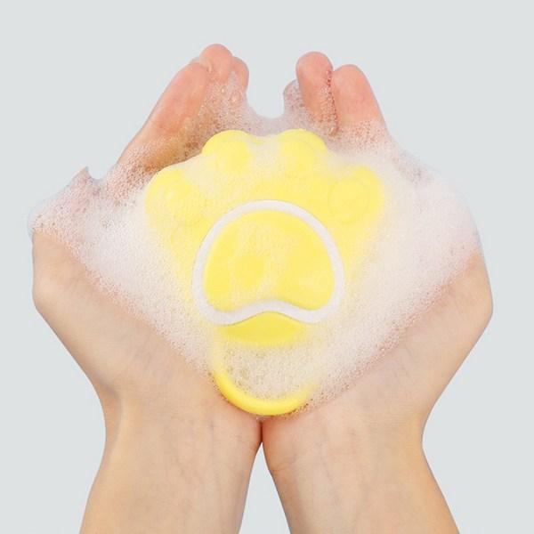 Pastel Pet Pet Pastel Silicone Bath Brush FREE, Yellow, 1 Piece, Korean Pet Shampoo