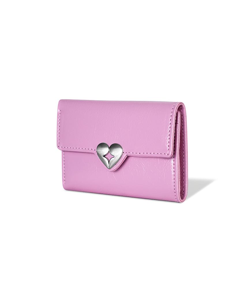 Fennec Hearty Flap Wallet - Lilac Pink