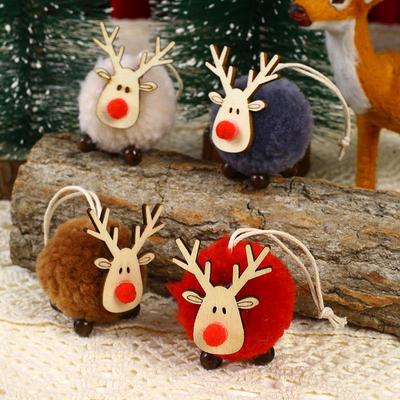 Creative Wool Felt Reindeer Christmas Tree Ornament