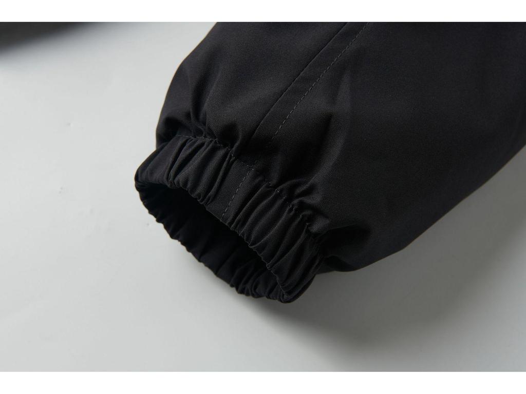 Unisex Fleece-Lined Windbreaker: Thickened, Solid Color Jacket for Couples - Winter Outdoor Warmth