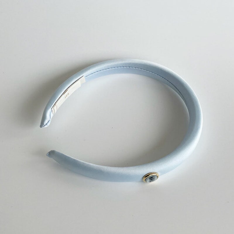 

oar Сатиновая тонкая повязка для волос [Воздушный голубой] AiryBlue