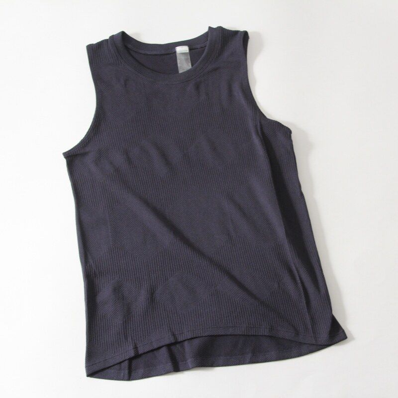 

Yoga Goods Loose Sleeveless Women Breathable Workout Clothing Black (Diamond Pattern) XS