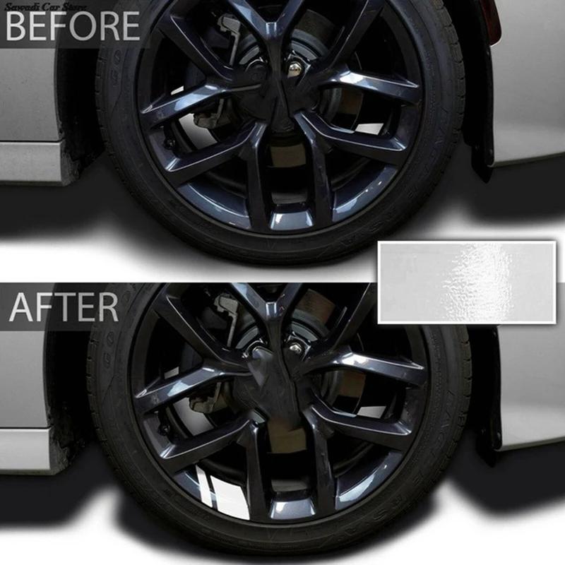 6PCS Reflective Car Wheel Decal Stickers Pressure Adhesive Auto Car Sticker Wheel Hub Decals Accessories