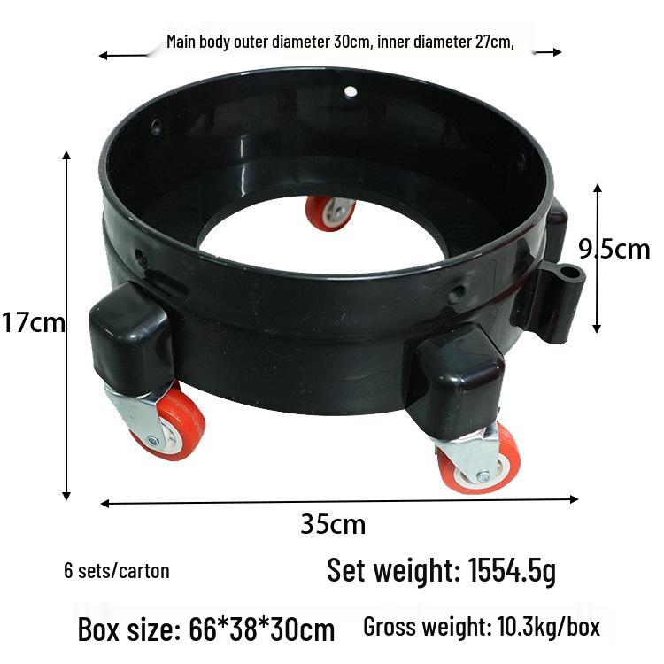 Pulley Car Wash Bucket with Sand & Gravel Filter - Large Capacity, Dual Use for Car Beauty Shops.