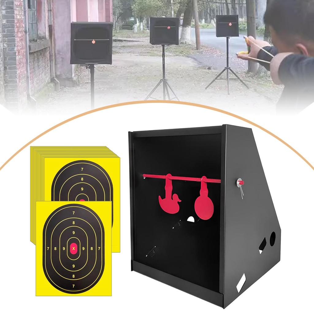 Box with 20Pcs Paper Targets Recycle Case for Hunting