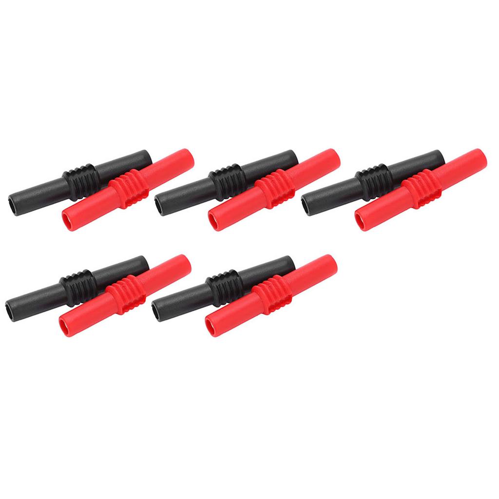 10 ks U22 4mm Banana konektor spojka PVC prodlužovací adaptér pro elektrické testování 42mm