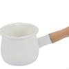 17oz Mini-Milchtopf, Kleiner Topf Suppentopf Mehrzweck-Kochgeschirr mit Holzgriff für Tee