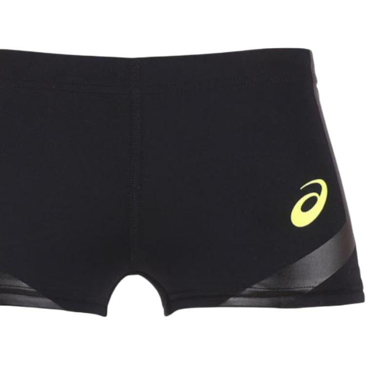 Asics Solid Logo Comfortable Breathable Three-Quarter Sports Shorts Women Shorts Black 154382-0904