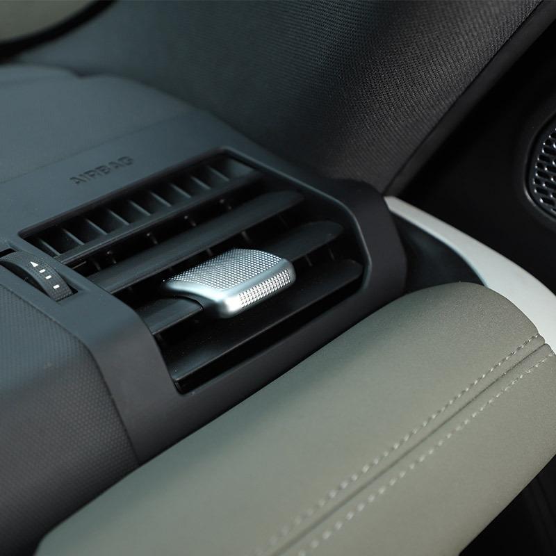 För Land Rover Defender 90 110 -2024 ABS Krom Bil Central Kontroll Luftutblås Justeringsspak Cover Dekorativa Tillbehör