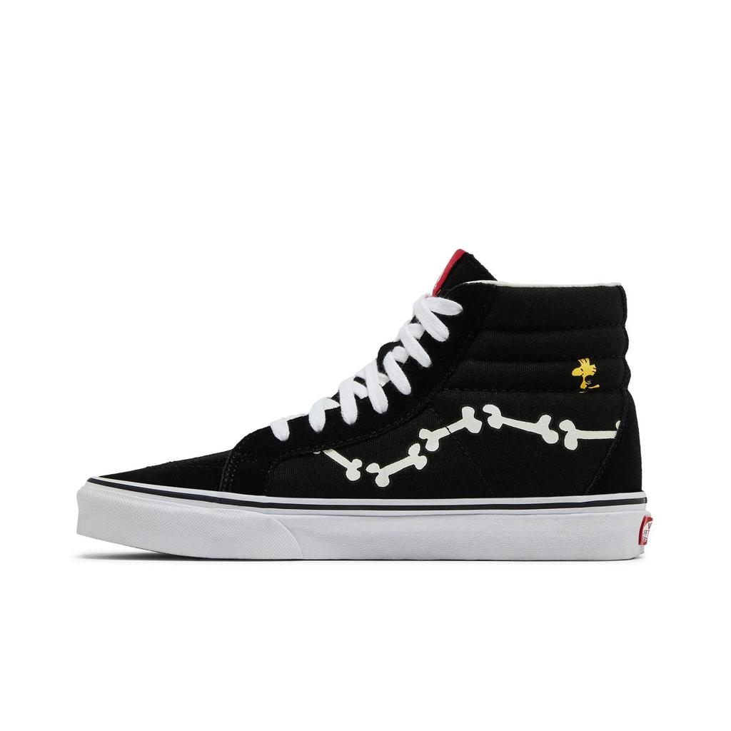Vans SK8-Hi Reissue 'Snoopy Bones' (Unisex) Black Skate Shoes VN0A2XSBOHL