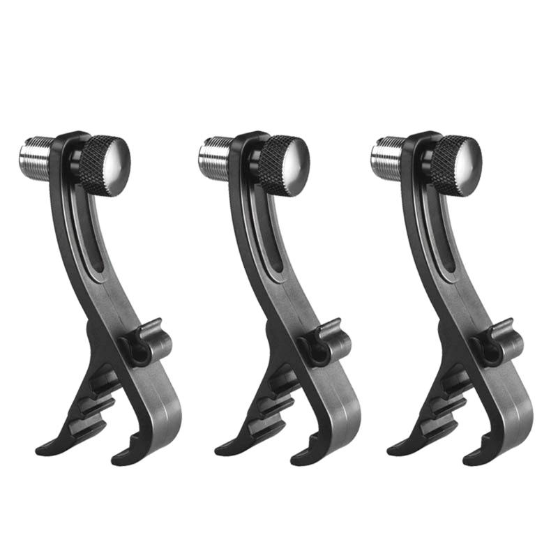 Universal Drum Mic Clamp Shockproof Clip Holder for Rim Mount Drum Accessories Drum Mic Shockproof Clamp for Instrument