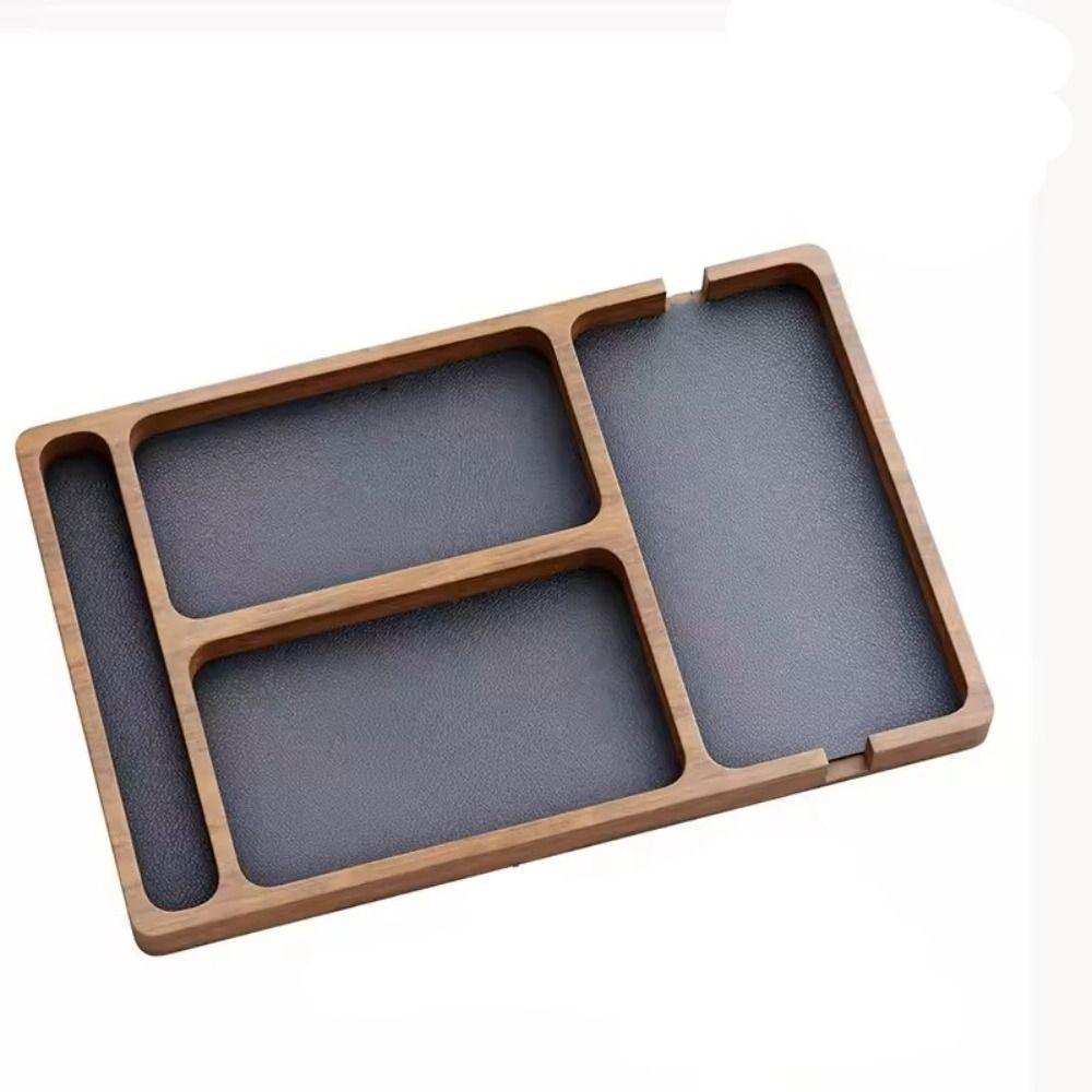 Πολυλειτουργικός Δίσκος Αποθήκευσης Διαχωριστικός με Πολλαπλές Θήκες Οργανωτής Επιτραπέζιο Κουτί Αποθήκευσης Σπίτι