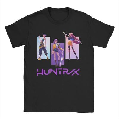 Men Women Huntrix Kpop Demon Hunters Shirt Pure Cotton Printed T-Shirt Clothing Outfits