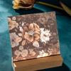 Retro Floral Journal Collage Stickers: Large Night Color Prosperous Flowers Pack