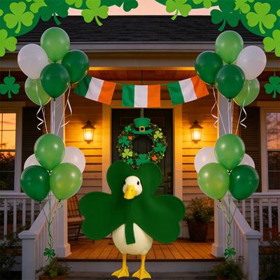 Porch Costumes , St. Patrick's Day Leaf Festival Party Patio Decorations
