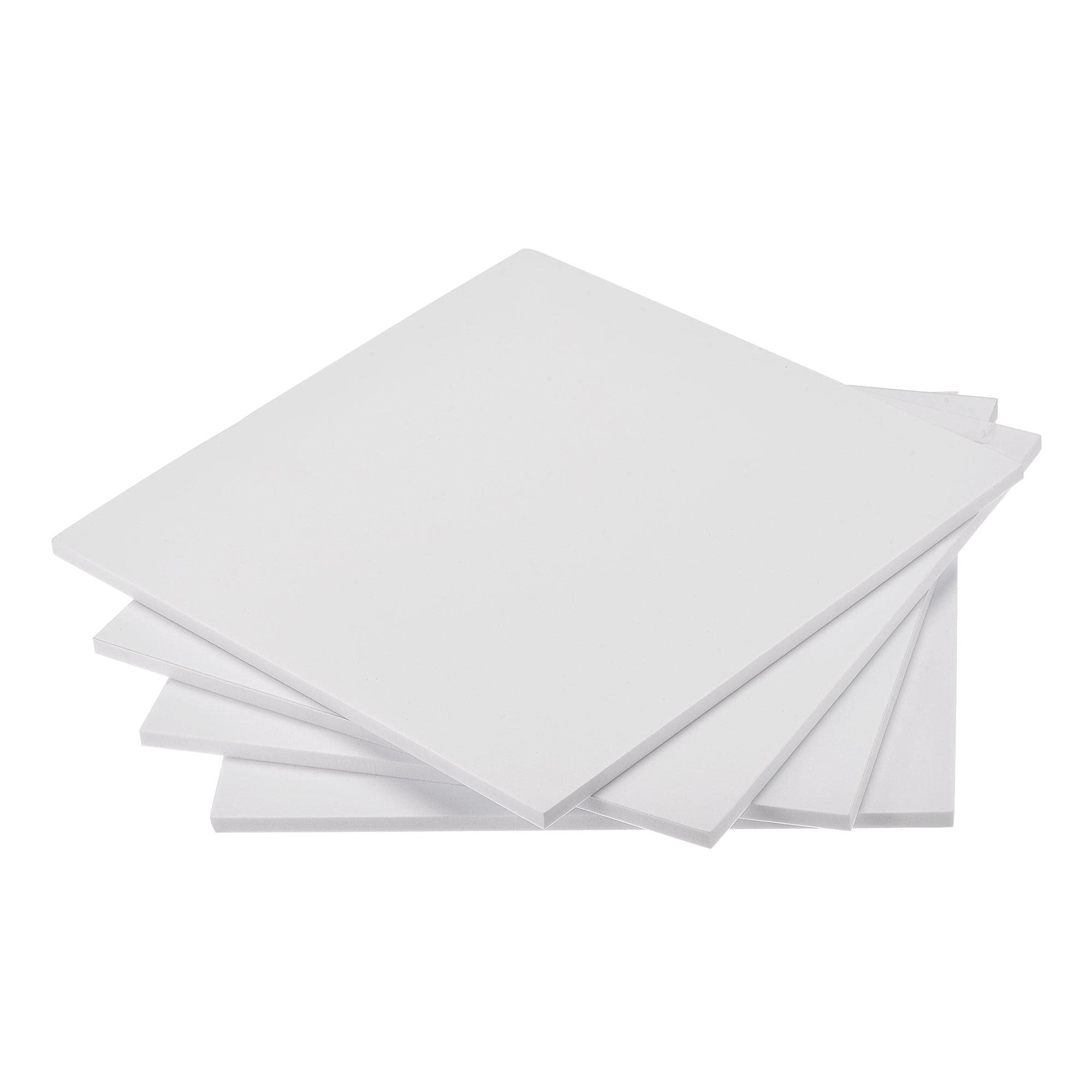 

uxcell EVA Foam Sheets for Crafts and DIY 25 x 25 7 mm 4 Pack Projects, cm, Thick, White, белый