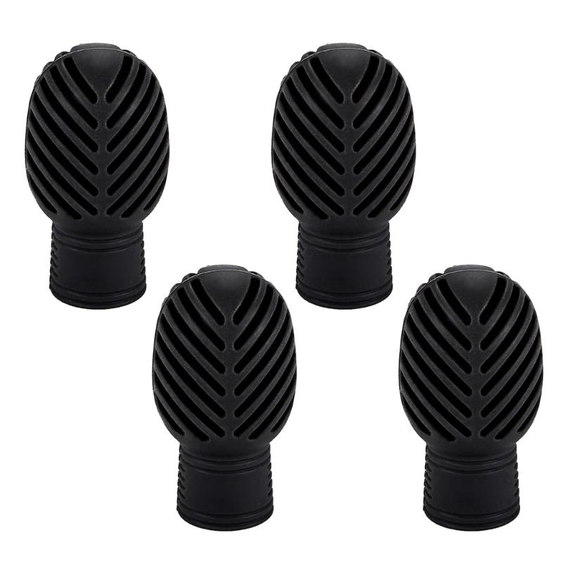 

4Pcs Silicone Drumstick Tip Drumstick Dampeners Practice Percussion Tip Musical Instrument Accessories Easy to Use чёрный
