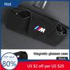 New Car Visor Glasses Holder Clip Sunglasses Storage Case Accessories For BMW 1 3 5 Series X1 X4 X5 X7 G20 G38 F20 F39 F48