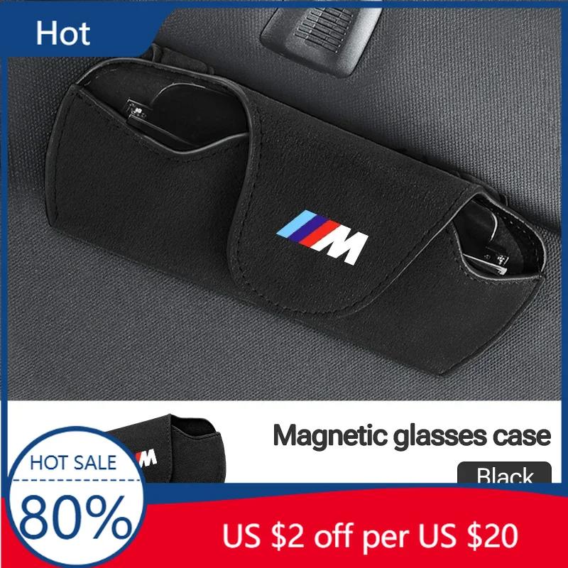 New Car Visor Glasses Holder Clip Sunglasses Storage Case Accessories For BMW 1 3 5 Series X1 X4 X5 X7 G20 G38 F20 F39 F48