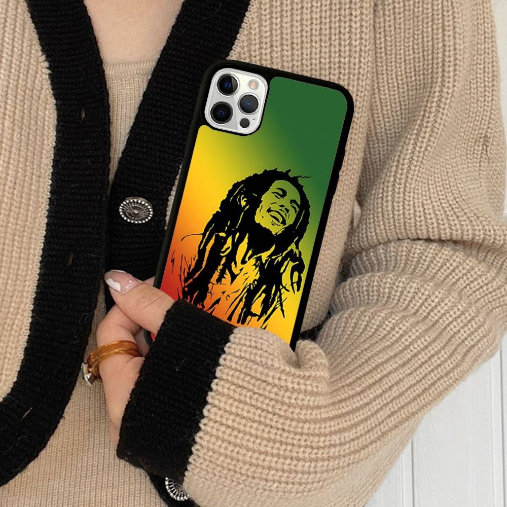 Singer B-Bob M-Marleys Phone Case For IPhone 16 Pro Max 15 14 Plus 14 13 12 11 17 PC+TPU Cases Back Cover