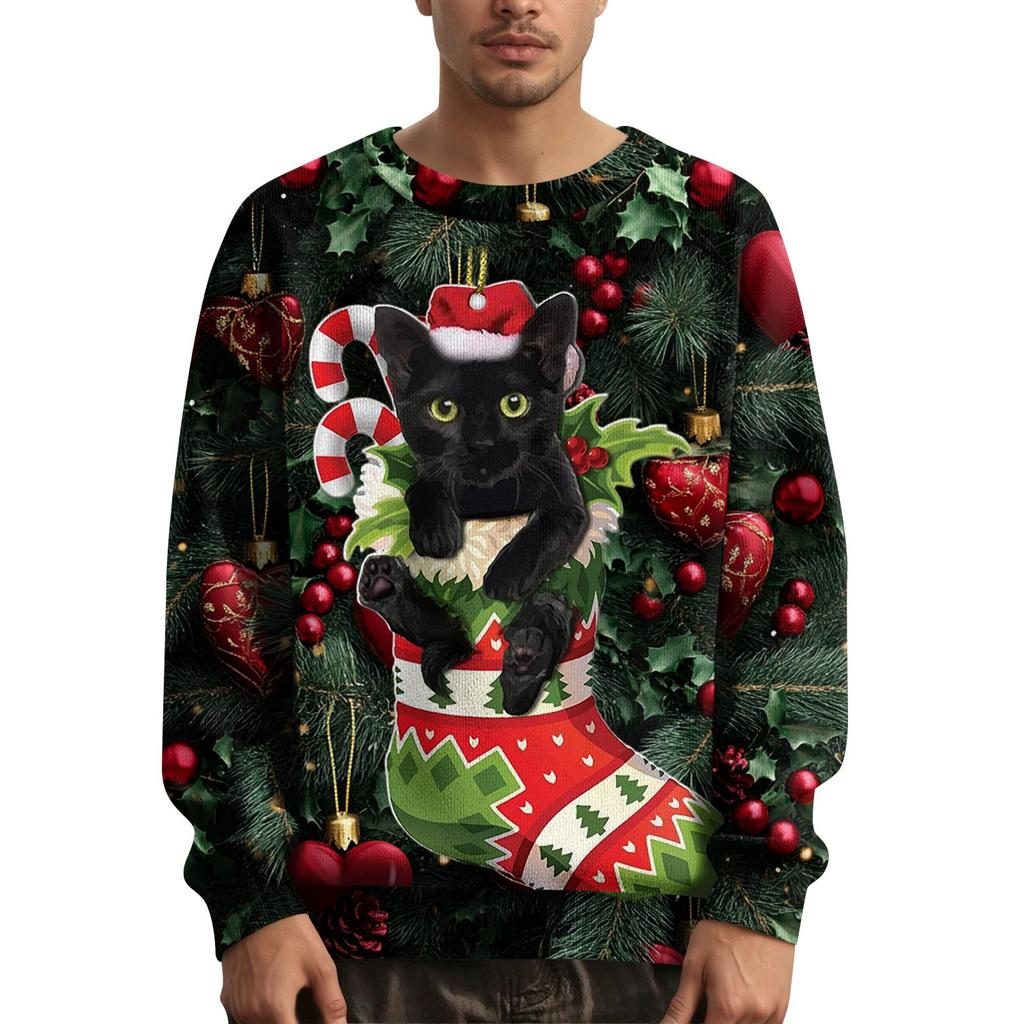 Men's Christmas Printed Collar Sweater
