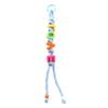 Fashion Versatile Key Chain Dopamine Acrylic Beaded Letter Braided Rope Bag Hanging Color Letter Beaded Bag Car Pendant