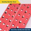 A96I-28 Size Nut And Bolt Thread Checker Bolt Size And Thread Gauge Bolt Gauge Durable Black