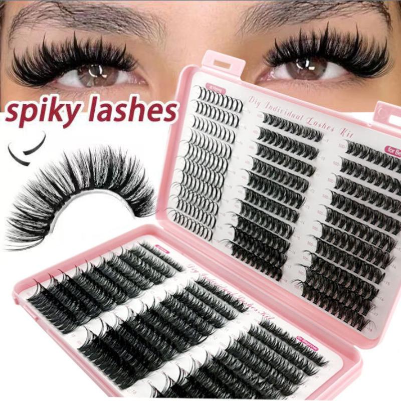 1 Box False Eyelashes Clusters Spiky Bottom Lashes Diy Manga Cluster Eyelash Extensions Waterproof Individual Lashes Clusters