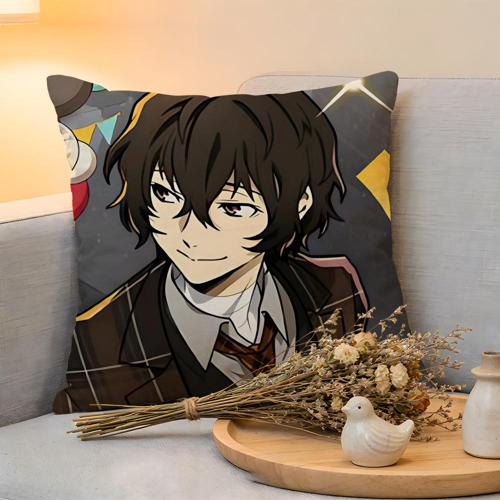 

Cushion Cover Linen SkinFriendly Soft Decorative Case For Sofa Home Decor Cool OOsamu DDazai Anime Pillow cover 30x30cm